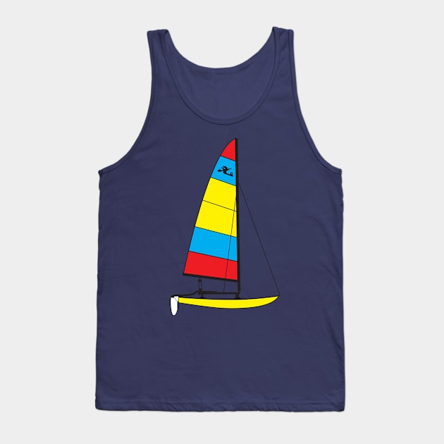 Hobie 14 Catamaran Sailboat Tank Top by CHBB